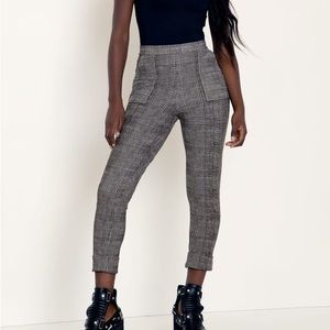 BlackMilk Tweed Mono Cuffed Pants